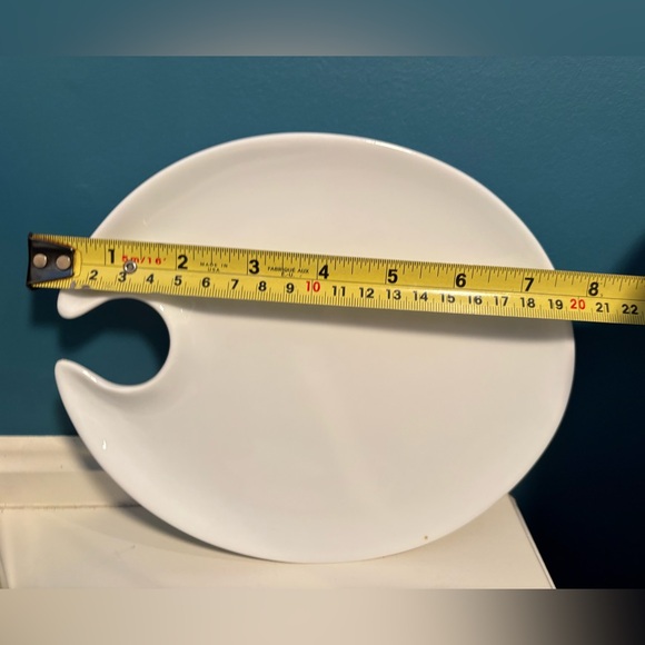 Stoneware Cocktail Plates with Glass Holder (4 Plates in Total) - Picture 4 of 8